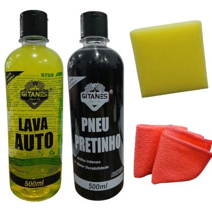 Imagem de Kit Para Lavagem E Limpeza Automotiva Gitanes N1 Com Esponja
