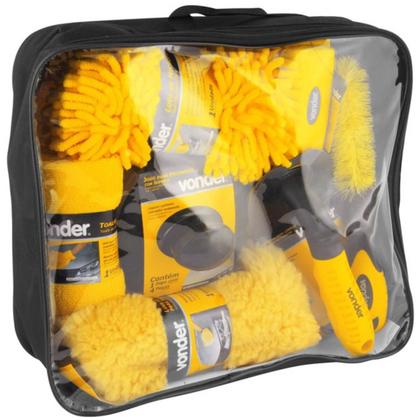 Imagem de Kit Para Limpeza Automotiva Com 10 Peças Vonder - 63.64.010.010