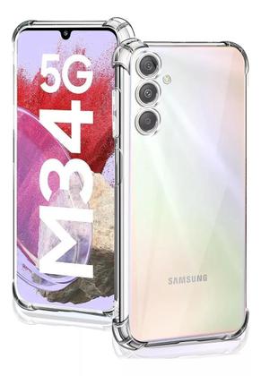 Imagem de Kit para M34 - Capa Transparente + Pelicula 3D + Fone com fio para Samsung Galaxy M34 5G
