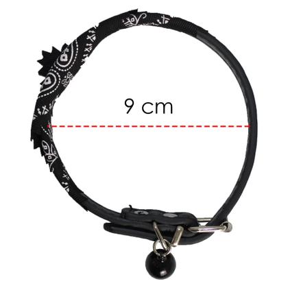 Imagem de Kit Para Passeio Com Guia Comprida 5 Metros Azul E Coleira Bandana P Roxa