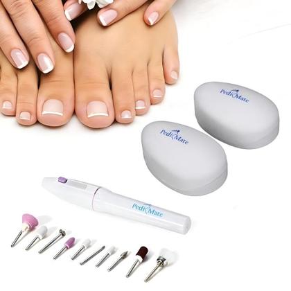 Kit para pedicure manicure removedor de calos completo com polidor de unhas lixador esfoliador e rachaduras - Yeet Imagem de Kit para pedicure manicure removedor de calos completo com polidor de unhas lixador esfoliador e rachaduras