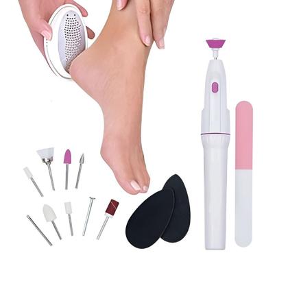 Kit para pedicure manicure removedor de calos completo com polidor de unhas lixador esfoliador e rachaduras - Yeet Imagem de Kit para pedicure manicure removedor de calos completo com polidor de unhas lixador esfoliador e rachaduras