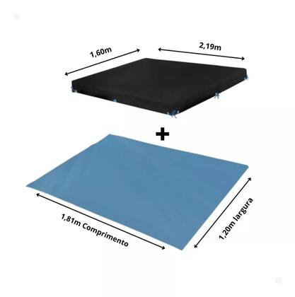 Imagem de Kit Para Piscina 1000 Litros Capa P/ Proteção da Água + Forro P/ Chão