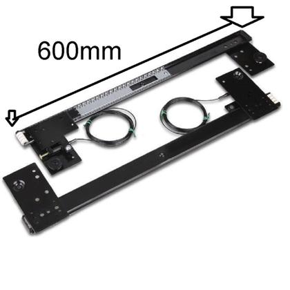 Imagem de Kit Para Porta Escamoteavel 600mm Elx Embutido IF/VF 408.25.360 Preto Hafele 600x486mm