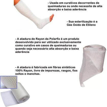 Imagem de Kit Para Queimaduras De Pele 01 Atadura Rayon + 01 Óleo Age Essencial