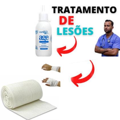 Imagem de Kit Para Queimaduras De Pele 01 Atadura Rayon + 01 Óleo Age Essencial