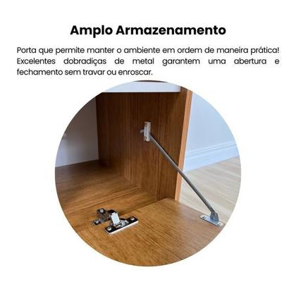 Imagem de Kit para Sala de Estar Rack Ripado e Aparador e Mesa de Centro City