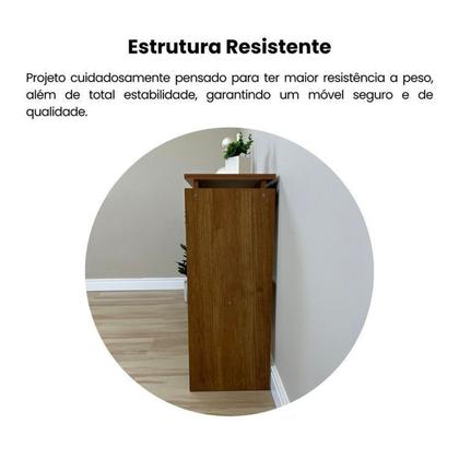 Imagem de Kit para Sala de Estar Rack Ripado e Aparador e Mesa de Centro City