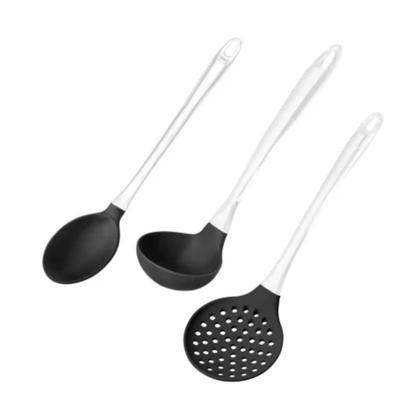 Imagem de Kit para Servir de Silicone Cabo em Acrilico Preto Multilaser - UD032