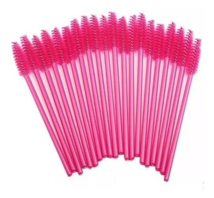 Imagem de Kit Para Sobrancelha Mini Mixer Misturador Pigmentos e 100 Escovinhas Aplicador Pincel Henna Rena