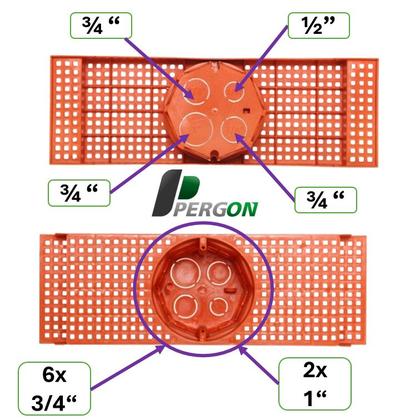 Imagem de Kit para sua Laje Conduíte Laranja Reforçado Pergon 3/4"x 200mts + 20x Lajotas de Teto 27/30cm + b