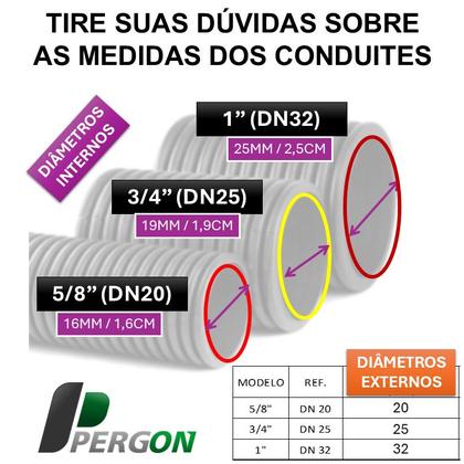 Imagem de Kit para sua Laje Conduíte Laranja Reforçado Pergon 3/4"x 200mts + 20x Lajotas de Teto 27/30cm + b