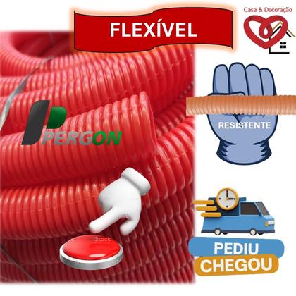 Imagem de Kit para sua Laje Conduíte Laranja Reforçado Pergon 3/4"x 200mts + 20x Lajotas de Teto 27/30cm + b