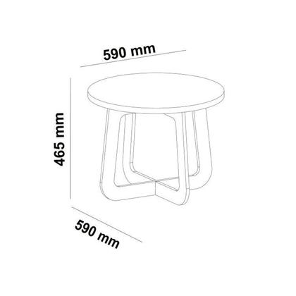 Imagem de Kit para Sua Sala de Estar Rack e Mesa de Centro e Mesa Lateral de Apoio Michigan