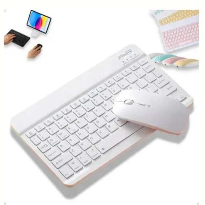 Imagem de Kit Para Tablet Xiaomi Redmi Pad SE 11" Pasta Case Rosa + Teclado e Mouse sem fio Bluetooth