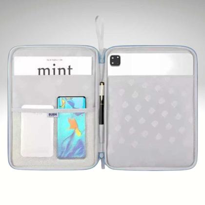 Imagem de Kit Para Tablet Xiaomi Redmi Pad SE 11" Pasta Case Rosa + Teclado e Mouse sem fio Bluetooth