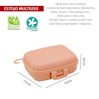 Imagem de Kit Para Viagem Porta Escova de Dente Multiuso e Saboneteira Multiuso Plasútil