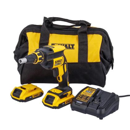 Imagem de Kit Parafusadeira Drywall 20V MAX com 2 Baterias 2Ah e 2 Baterias 5Ah - DCF620D2-B2