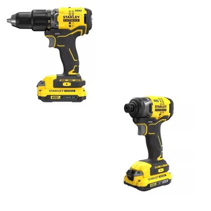 Imagem de Kit parafusadeira e furadeira impacto - stanley sbd1465d2t-br