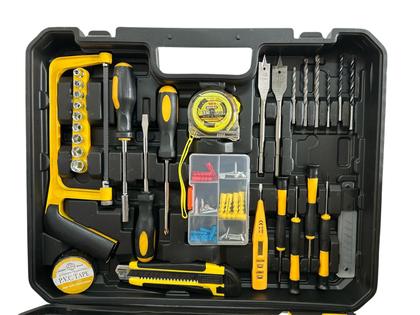 Imagem de Kit Parafusadeira Elétrica Sem Fio Com Ferramentas Manuais