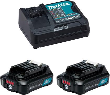 Imagem de Kit Parafusadeira Furadeira 2 Baterias 12v Makita Clx224sax Bivolt