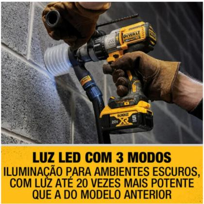 Imagem de Kit Parafusadeira/Furadeira de Impacto Dewalt 1/2" 20V MAX com 4 Baterias 5Ah e Carregador - DCD996P2T-BR