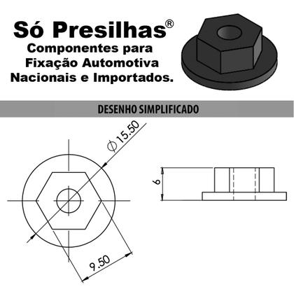 Imagem de Kit Parafusos e Porcas Para Moldura do Paralama Dianteiro Corsa Sedan Joy Maxx Premium 2002 2003 2004 2005 2006 2007 2008 2009 2010 2011 2012