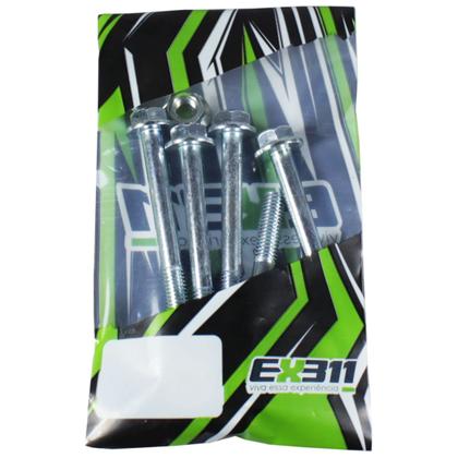 Imagem de Kit parafusos suporte motor XLS125 Duty 1984 A 1996 Fixação motor Chassi