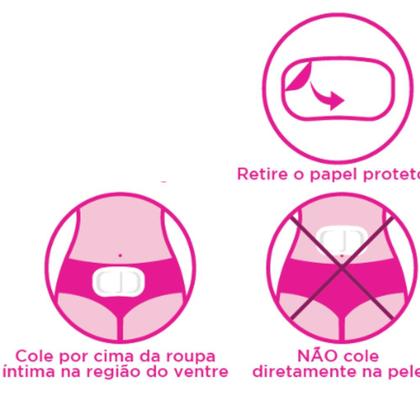 Imagem de Kit Parches Adesivos Termicos Para Cólica Menstrual Alivia dor