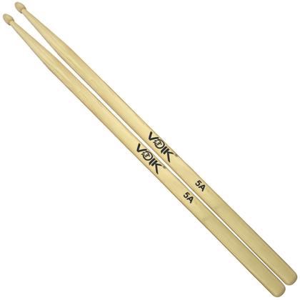Imagem de Kit Pares de Baquetas Ponta de Madeira Maple Voik 5A