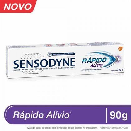 Imagem de Kit Pasta de Dente Sensodyne Rápido Alívio para Dentes Sensíveis 90g 3 unidades