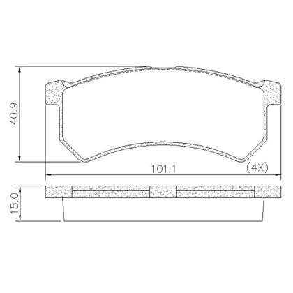 Imagem de Kit Pastilha Disco Dianteiro Sólido Kwid 1.0 Fremax Lonaflex
