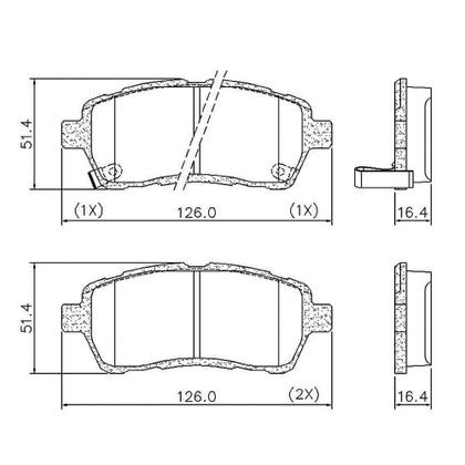 Imagem de Kit Pastilha Disco Dianteiro Ventilado Ford Ka 2018 a 2021