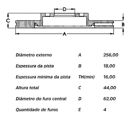 Imagem de Kit Pastilha Disco Dianteiro Ventilado HB20 1.0 2012 a 2018