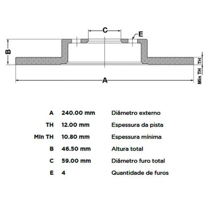 Imagem de Kit Pastilha Disco Freio Fiat Uno 87 a 2003 Dianteiro Sólido TRW