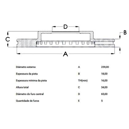 Imagem de Kit Pastilha Disco Freio Fox 2004 a 2015 Dianteiro Ventilado Bosch Lonaflex