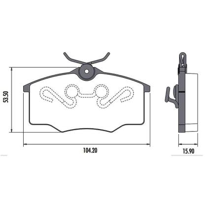 Imagem de Kit Pastilha Disco Freio Gol G2 G3 96 a 2005 Dianteiro Sólido Varga Lonaflex