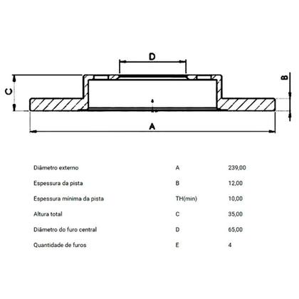 Imagem de Kit Pastilha Disco Freio Gol G4 2005 a 2014 Dianteiro Sólido Varga Lonaflex