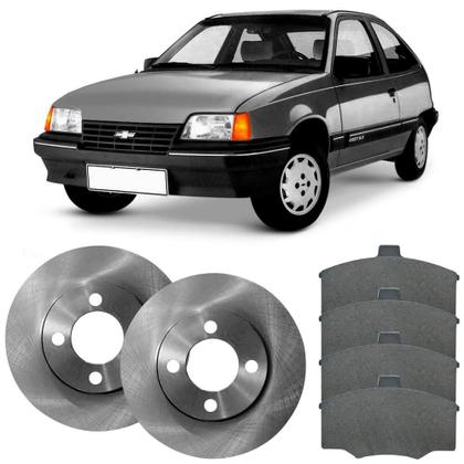 Imagem de Kit Pastilha Disco Freio Kadett 89 a 96 Dianteiro Ventilado Varga Lonaflex