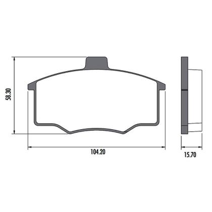 Imagem de Kit Pastilha Disco Freio Kadett 89 a 96 Dianteiro Ventilado Varga Lonaflex