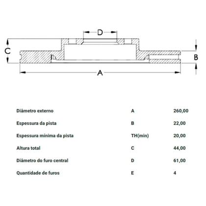 Imagem de Kit Pastilha Disco Freio Nissan Versa 2012 a 2018 Dianteiro Frasle