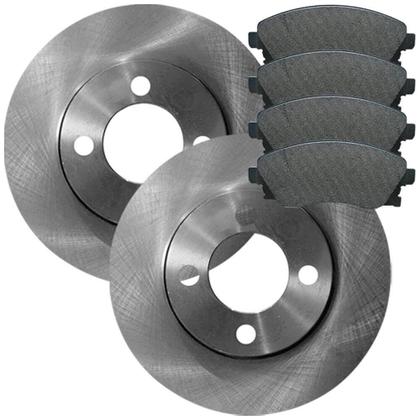 Imagem de Kit Pastilha Disco Freio Peugeot 207 2009 a 2013 Dianteiro Ventilado Girling Frasle