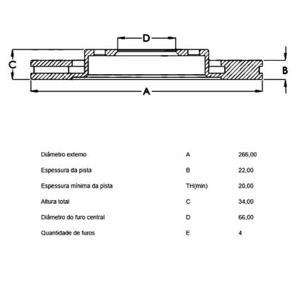 Imagem de Kit Pastilha Disco Freio Peugeot 207 2009 a 2013 Dianteiro Ventilado Girling Frasle