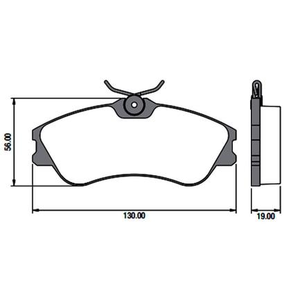 Imagem de Kit Pastilha Disco Freio Peugeot 207 2009 a 2013 Dianteiro Ventilado Girling Frasle