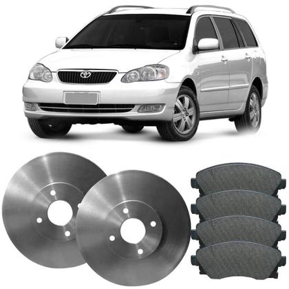 Imagem de Kit Pastilha Disco Freio Toyota Corolla 2003 a 2007 Dianteiro Trw Ventilado TRW