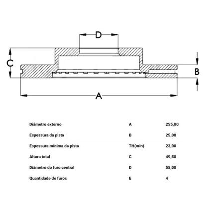 Imagem de Kit Pastilha Disco Freio Toyota Corolla 2003 a 2007 Dianteiro Trw Ventilado TRW