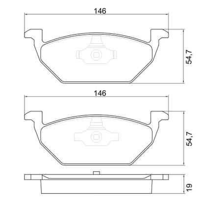 Imagem de Kit Pastilha Disco Freio Volkswagen Fox 2003 a 2017 Dianteiro Ventilado Teves TRW