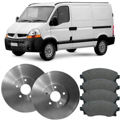 Imagem de Kit Pastilha Disco Renault Master 2002 a 2013 Dianteiro Ventilado Bosch Frasle