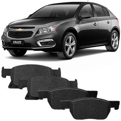 Imagem de Kit Pastilha Freio Chevrolet Cruze 1.4 2017 a 2020 Dianteira Frasle PD1517