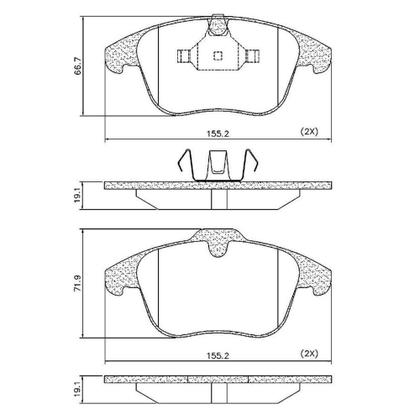 Imagem de Kit Pastilha Freio Dianteira Cerâmica Range Rover Evoque
